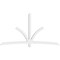 Ekena Millwork Davenport Architectural Grade PVC Gable Bracket, 108"W x 58 1/2"H x 4"D x 4"F, 13/12 Pitch GBP108X59X0404DAV00 - alternate 5